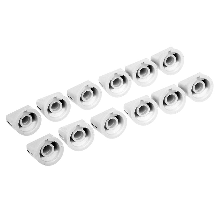 Musiclily Pro Universal Fitting Plastic Knobs for Guitar Bass AMP Effect Pedal Amplifier, Set of 12