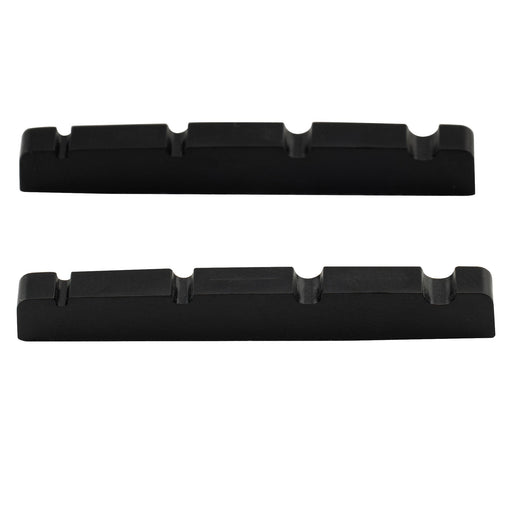musiclily pro urea resin plastic 40mm slotted jazz bass nuts flat bottom for 4 string j bass mx1990 2p