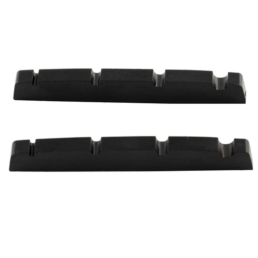 musiclily pro urea resin plastic slotted 42 3mm precision bass nuts flat bottom for 4 string p bass mx1991 2p