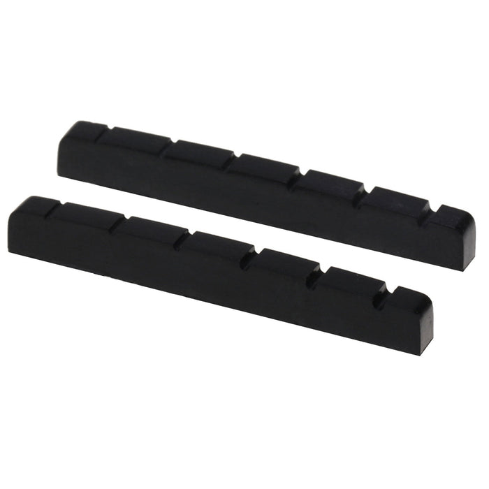 Part of musiclily pro urea resin plastic slotted 42mm strat tele electric guitar nuts flat bottom for 6 string strat tele style guitar mx1992 2p