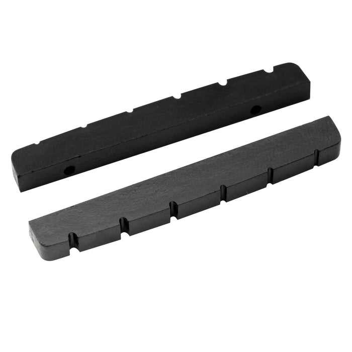 musiclily pro urea resin plastic slotted 42mm strat tele electric guitar nuts flat bottom for 6 string strat tele style guitar mx1992 2p details