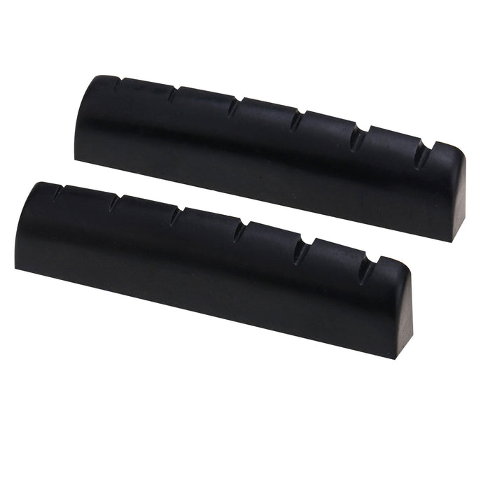 Part of musiclily pro urea resin plastic slotted 43mm lp style guitar nuts flat bottom for 6 string lp style or acoustic guitar mx1994 2p