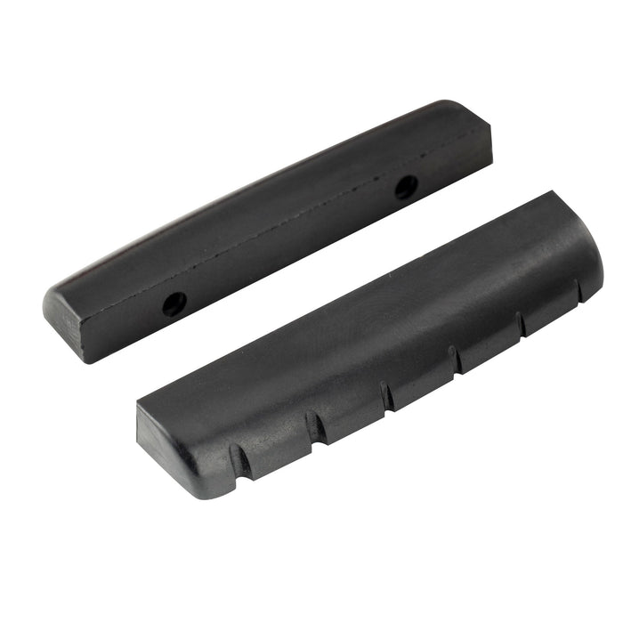 musiclily pro urea resin plastic slotted 43mm lp style guitar nuts flat bottom for 6 string lp style or acoustic guitar mx1994 2p details