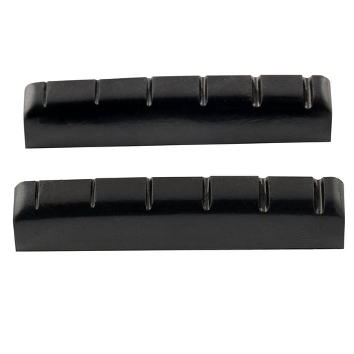 musiclily pro urea resin plastic slotted 44mm electric guitar lp style nuts flat bottom for 6 string lp style guitar mx1995 2p