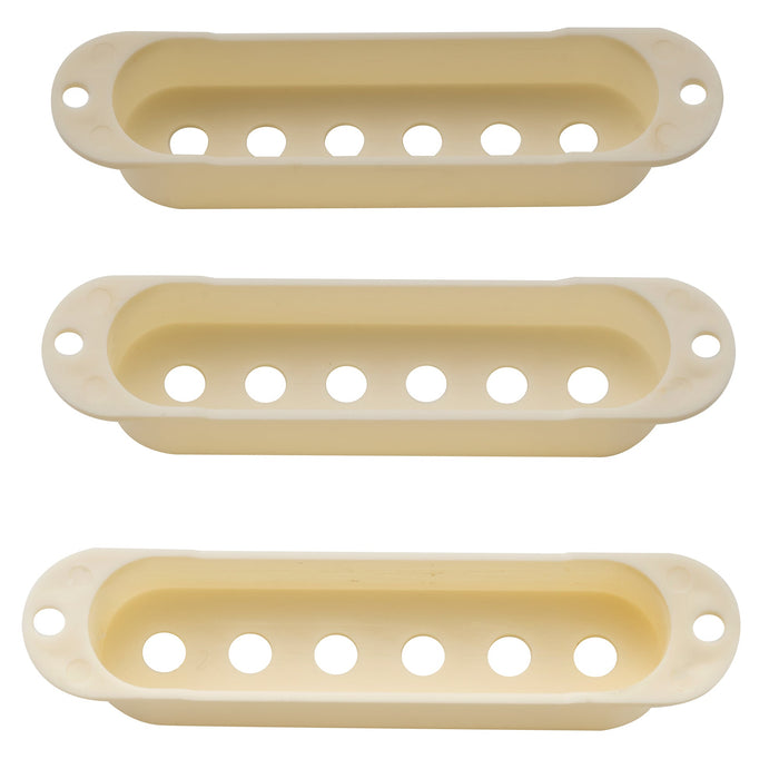 Part of musiclily pro plastic 50 50 52mm st guitar single coil pickup covers set for import strat squier mx1996 2mx1997p