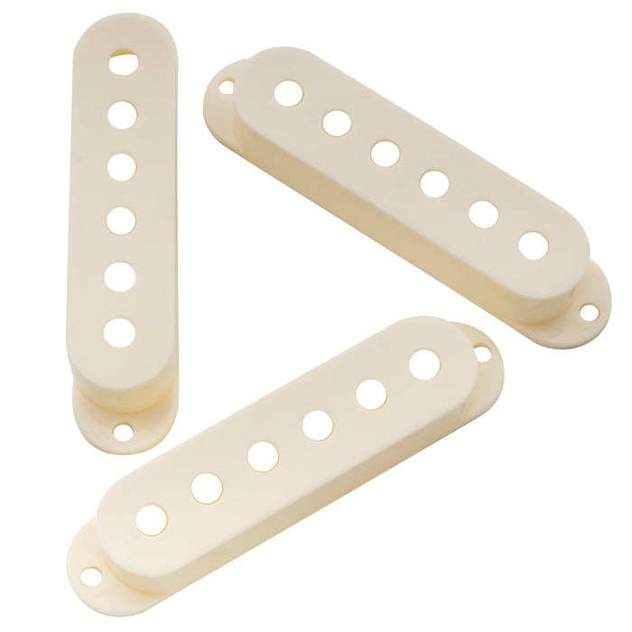 musiclily pro plastic 50 50 52mm st guitar single coil pickup covers set for import strat squier mx1996 2mx1997p, black