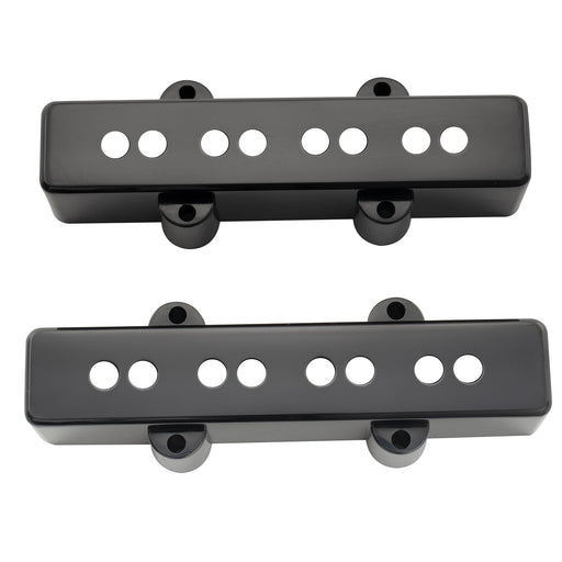 musiclily pro plastic jazz bass pickup covers set for fender j bass mx2000bkmx2001bk