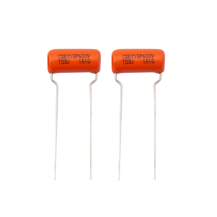 cde sprague orange drop capacitors guitar tone caps polypropylene for guitar or bass mx2010 2p, 2 pcs