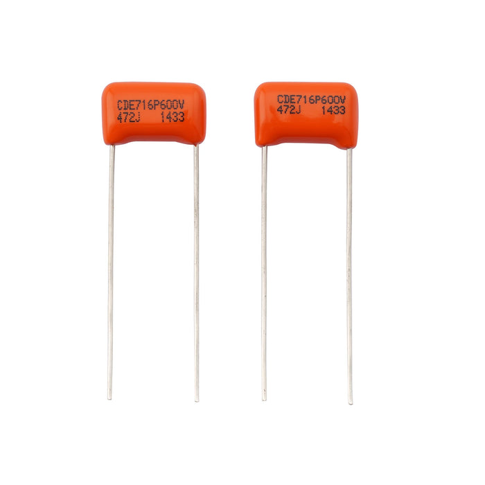 cde sprague orange drop capacitors tone caps polypropylene 716p 600v for guitar or bass mx2017 2p, 2 pcs