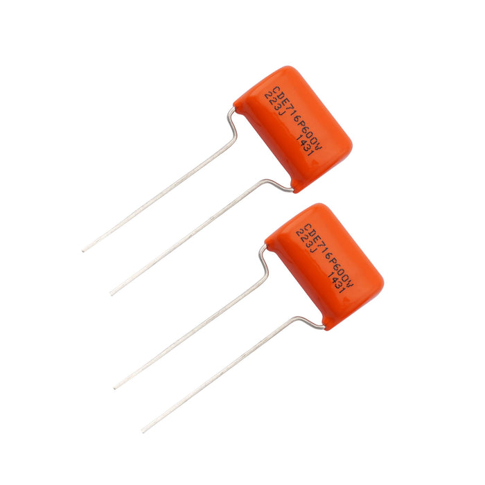 cde sprague orange drop capacitors tone caps polypropylene 716p 600v for guitar or bass mx2017 2p, 2 pcs
