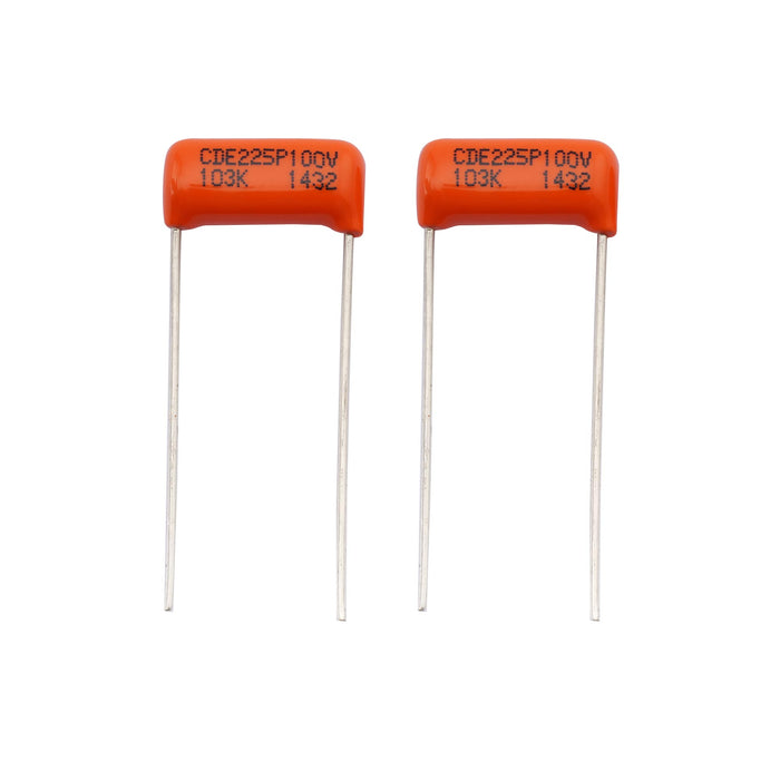cde sprague orange drop capacitorstone caps polyester film for guitar or bass 103k 104k 153k mx2022 2p