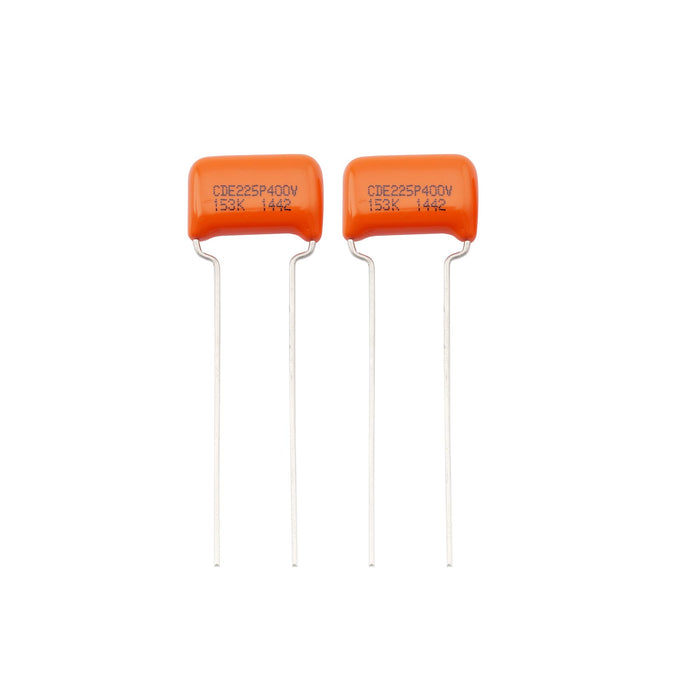 cde sprague orange drop capacitorstone caps polyester film for guitar or bass 103k 104k 153k mx2022 2p, 2 pcs