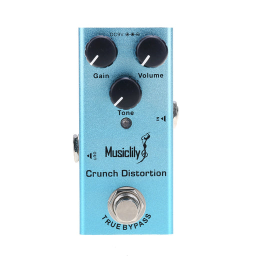 musiclily basic mini electric guitar effects pedal dc 9v adapter powered true bypass crunch distortion mx2035p