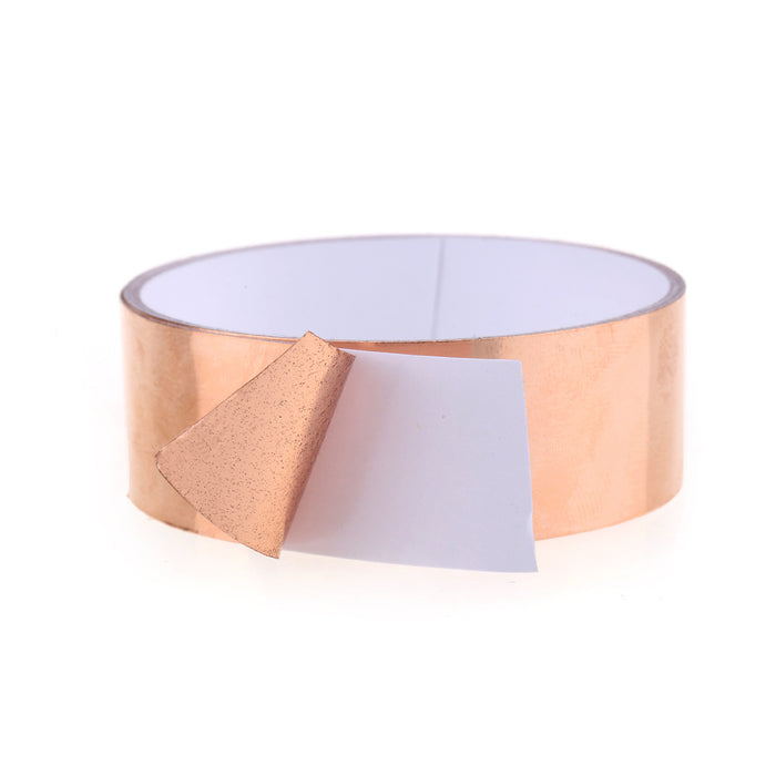 copper foil tape with double conductive adhesive for guitar bass and emi shielding crafts grounding mx2046p