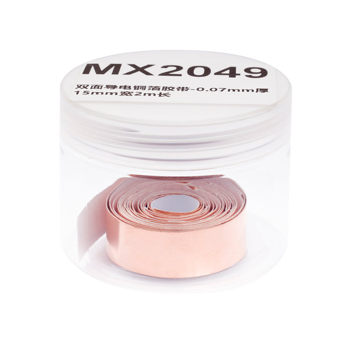 copper foil tape with double conductive adhesive for guitar bass and emi shielding crafts grounding mx2046p