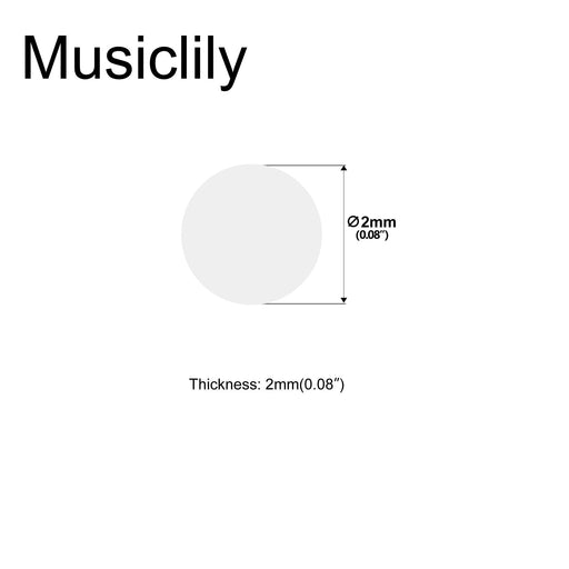 Dimensions of musiclily pro 2mm guitar fretboard inlay dots natural mother of pearl natural paua abalone shell mx2050 20p