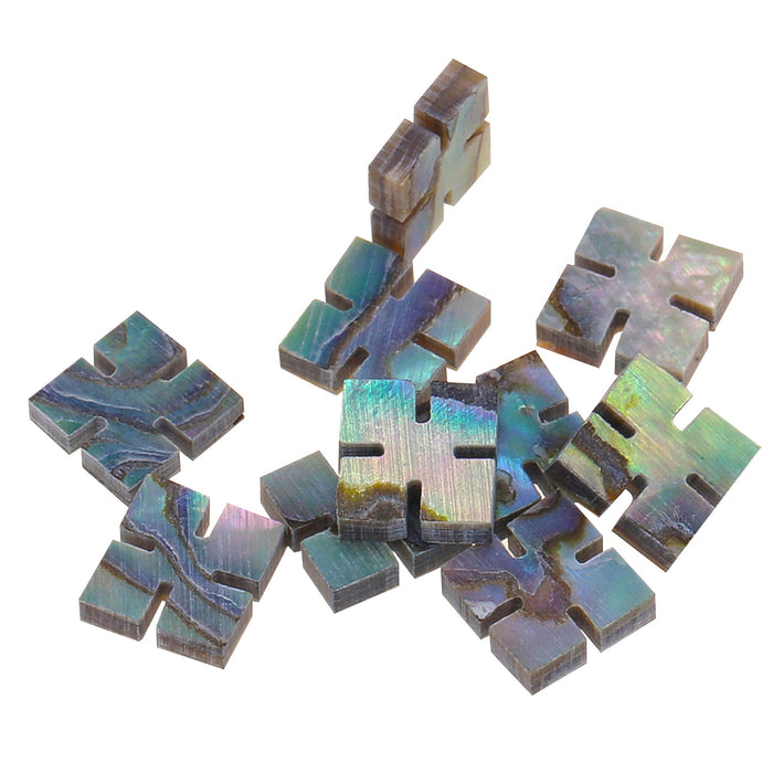 musiclily pro natural paua abalone shell diamonds snowflake guitar fretboard inlay dots mx2053as 10p