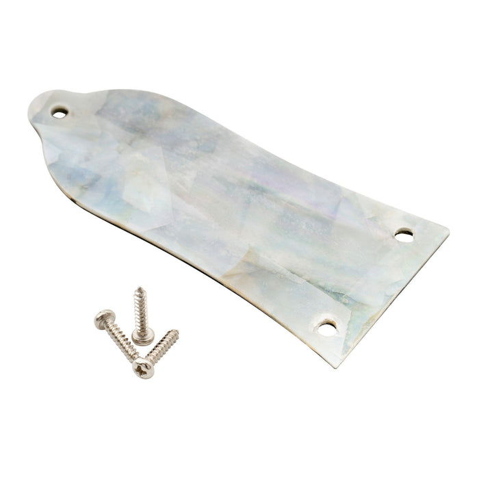 Part of musiclily pro 3 hole guitar truss rod cover for china made epiphone lp style guitar natural mother of pearl natural paua abalone shell mx2061p
