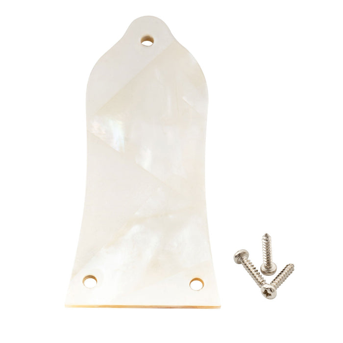 musiclily pro 3 hole guitar truss rod cover for china made epiphone lp style guitar natural mother of pearl natural paua abalone shell mx2061p, white pearl