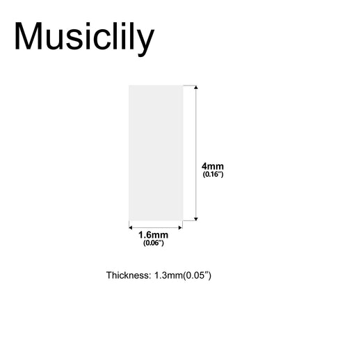 Dimensions of musiclily pro guitar binding inlay purfling strips 1 6x1 3x4mm natural mother of pearl paua abalone shell mx2063 100p