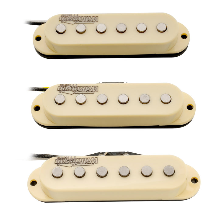 wilkinson m series high output alnico 5 st single coil pickups set for strat style electric guitar mx2065bkmx2066bkmx2067bk, white
