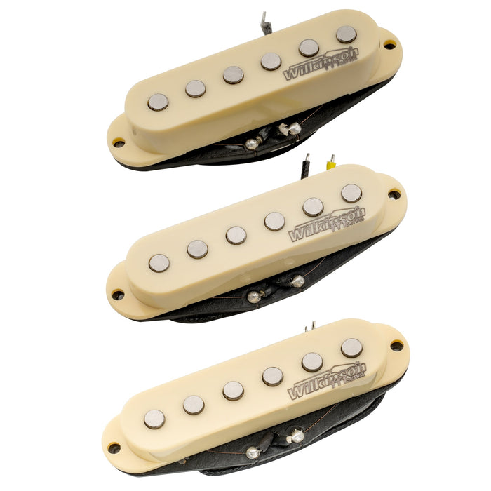 wilkinson m series high output alnico 5 st single coil pickups set for strat style electric guitar mx2065bkmx2066bkmx2067bk, mint ivory color