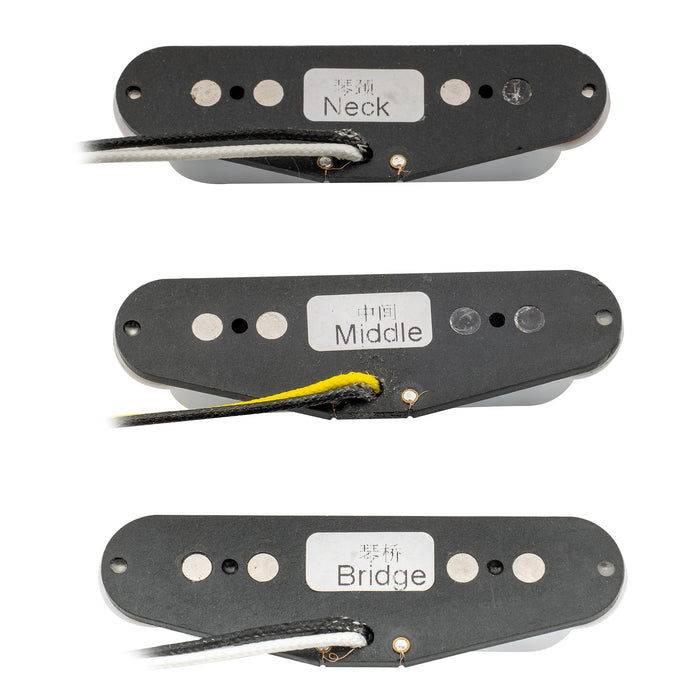 Wilkinson M Series 高出力 アルニコ5 ST シングルコイルピックアップセット Stratストラトエレキギター用 ブラック