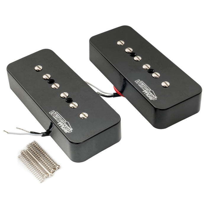 wilkinson m series alnico 5 p90 soapbar pickups neck and bridge set for lp sg style electric guitar mx2070mx2071p details