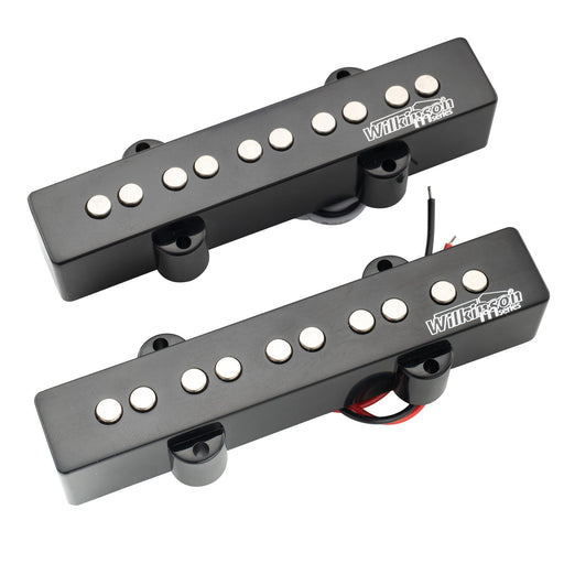 wilkinson m series wojb5 variable gauss vintage tone ceramic single coil pickups set for 5 string jazz bass mx2076mx2077