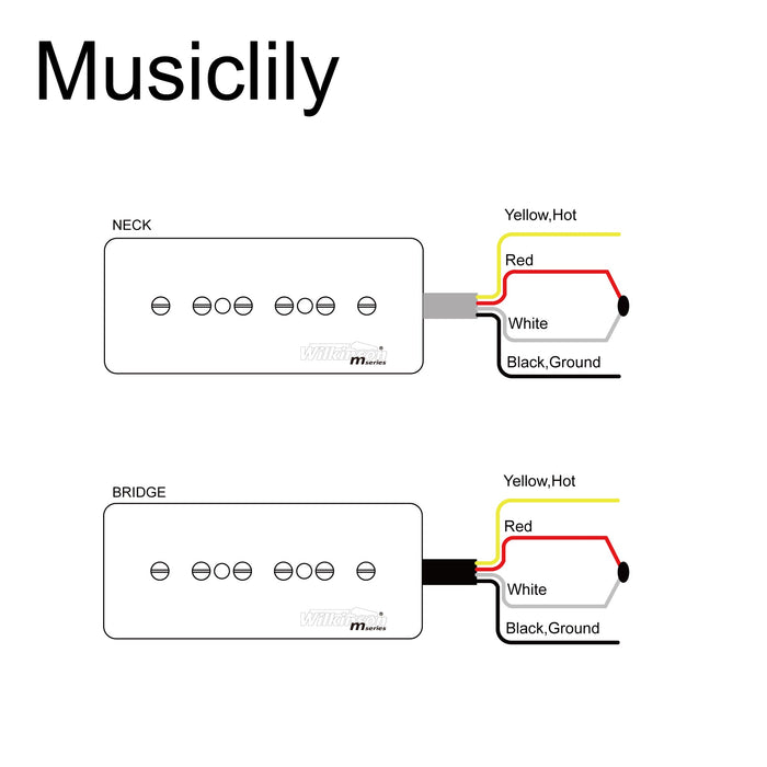 Size of wilkinson m series stacked p90 soapbar ceramic humbucker sized single coil pickup neck bridge pickups set 10k 16k for sg lp style electric guitar mx2078mx2079p