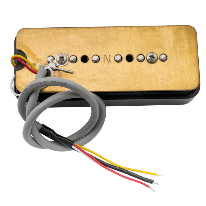 Part of wilkinson m series stacked p90 soapbar ceramic humbucker sized single coil pickup neck pickup 10k for sg lp style electric guitar mx2078p