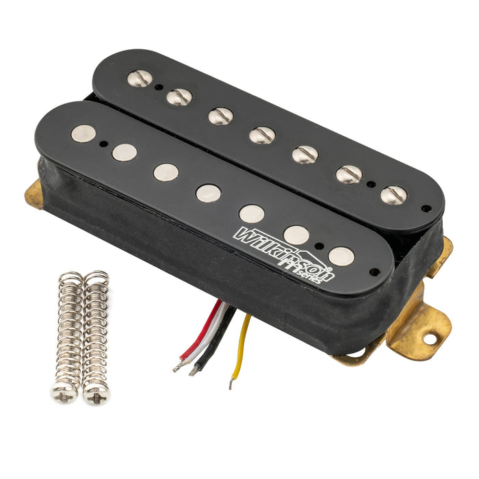 wilkinson m series woh classical open style ceramic humbucker neck pickup for 7 string electric guitar mx2082bk details