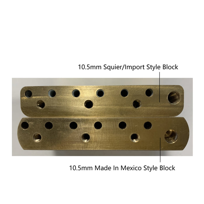 Size of musiclily ultra 52 5mm2 1 16 inch full solid brass standard mim style tremolo block for mexico fender strat and china made squier classic vibe special electric guitar 42mm tall mx2092