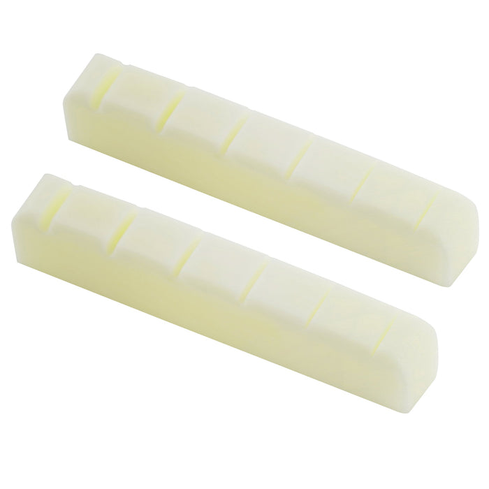 Part of musiclily pro 42 95mm flat bottom slotted electric and acoustic guitar bone nut for 6 string ibanez and prs mx2098 2p