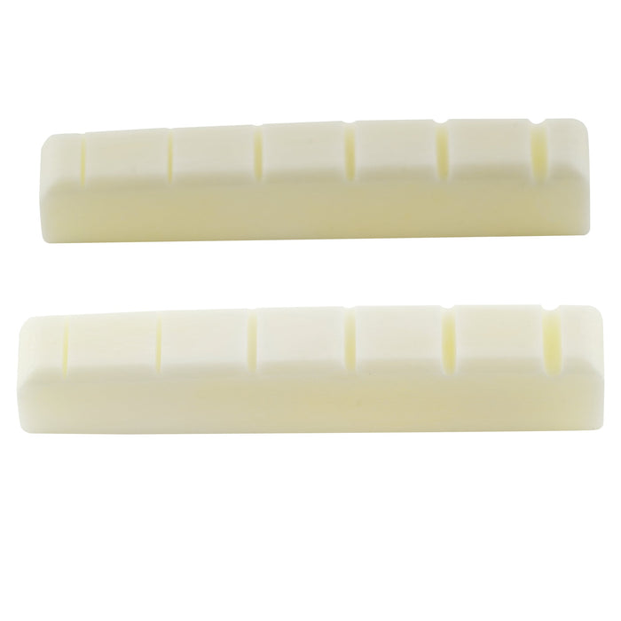 musiclily pro 42 95mm flat bottom slotted electric and acoustic guitar bone nut for 6 string ibanez and prs mx2098 2p