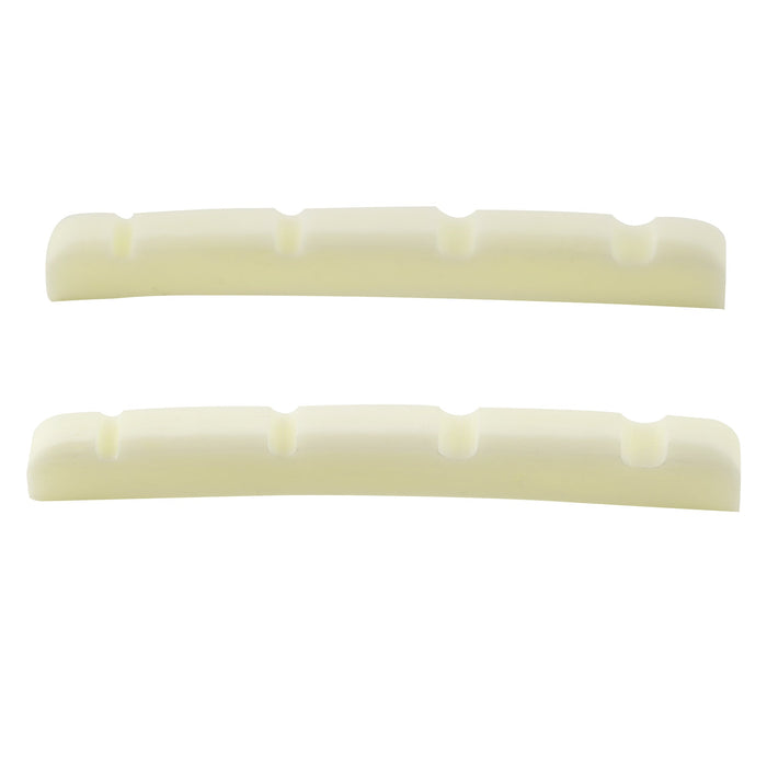 musiclily pro 41 91mm slotted p bass bone nut curved bottom for 4 string fender style precision bass mx2102iv 2