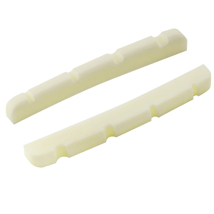 musiclily pro 41 91mm slotted p bass bone nut curved bottom for 4 string fender style precision bass mx2102iv 2 details