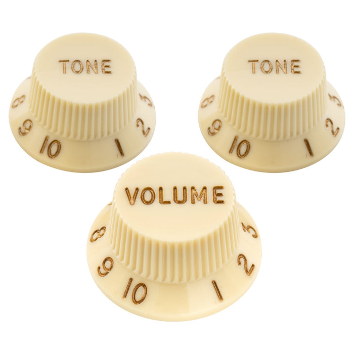 musiclily ultra universal fitting strat tone volume control knobs for fender strat st style electric guitar 2 pcst1v mx2108 2mx2109p