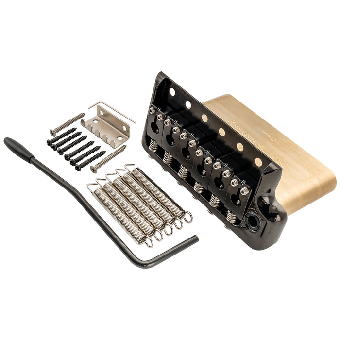 Musiclily Ultra Puente Tremolo de Borde de Cuchillo de 6 Tornillos de Latón Macizo Completo 52.5mm (2-1/16 pulgadas) para Guitarra Eléctrica Estilo Strat