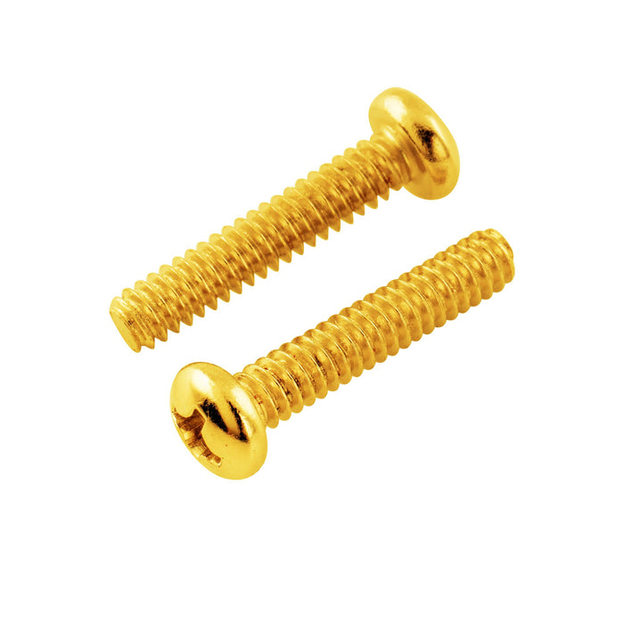 ミュージカリーリー ベーシック スチール UNC#6-32インチねじ 3.5x18mm ストラトスタイルシングルコイルピックアップ取り付けネジ(STエレキギター用)、20本セット