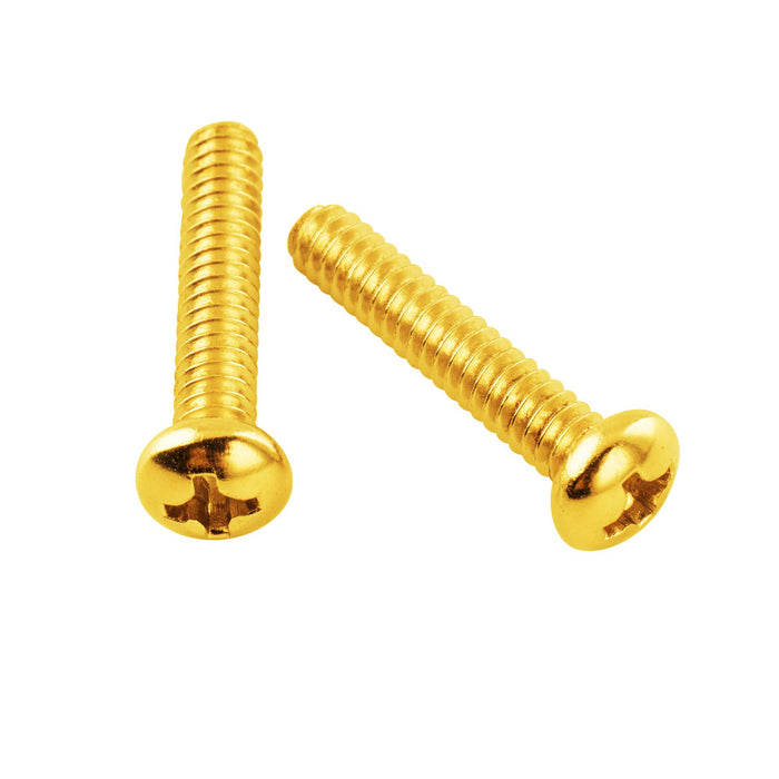 ミュージカリーリー ベーシック スチール UNC#6-32インチねじ 3.5x18mm ストラトスタイルシングルコイルピックアップ取り付けネジ(STエレキギター用)、20本セット