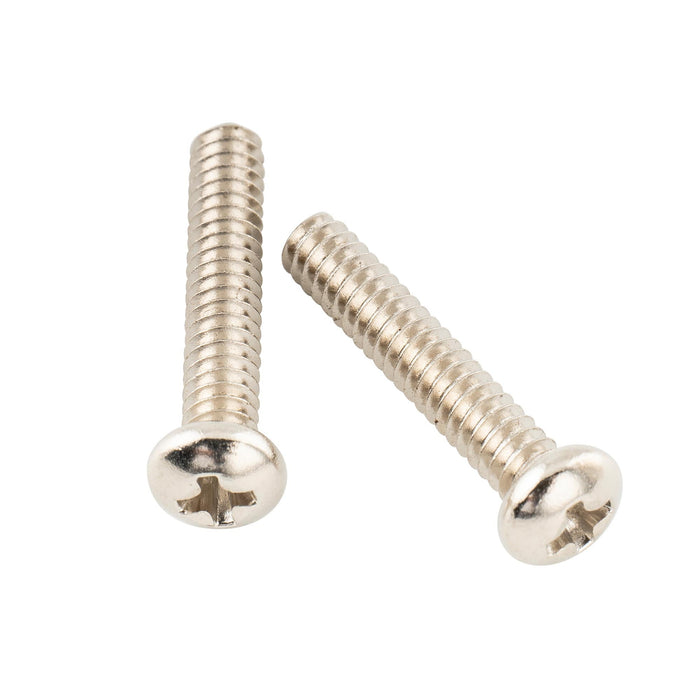 Musiclily Basic Metrisches Gewinde M3 x 15 mm Pan Head Single Coil Pickup-Befestigungsschrauben für Strat/Tele Style E-Gitarre, 20er-Set