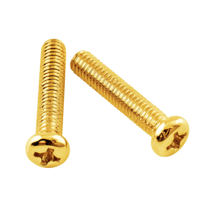 Musiclily Basic Metric Thread M4x20mm Pan Head Tele Style Bridge Pickup Mounting Screws, Set of 20
