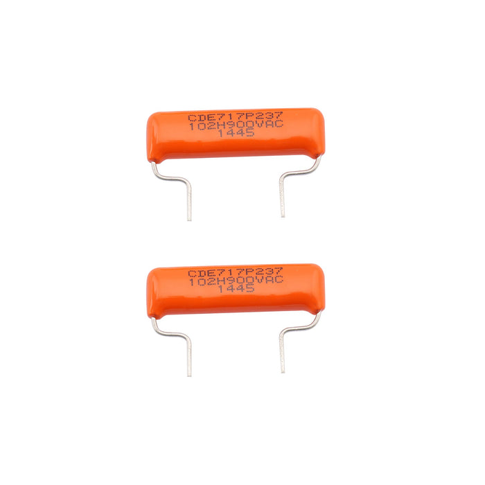 cde sprague orange drop capacitors guitar tone caps polypropylene for guitar or bass mx2010 2p, 2 pcs