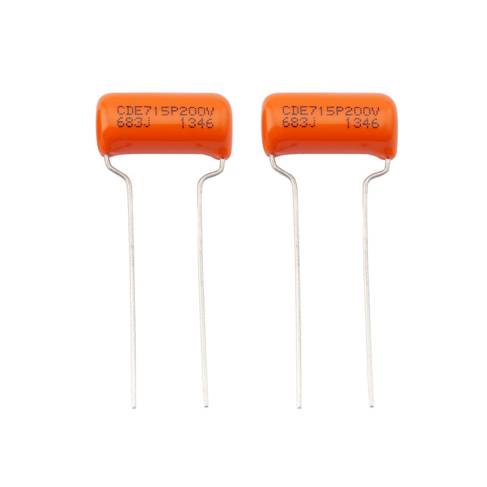 cde sprague orange drop capacitors guitar tone caps polypropylene for guitar or bass mx2010 2p, 2 pcs