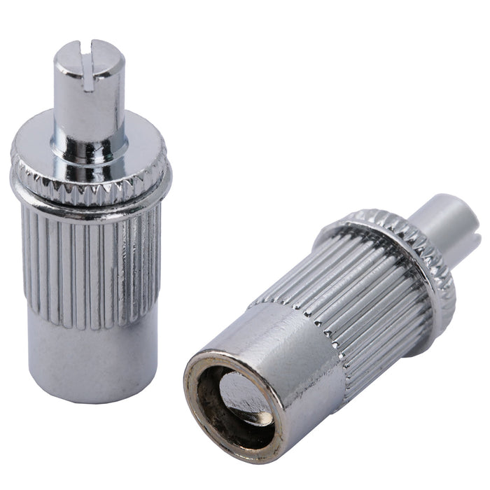 musiclily pro metric mounting stud and bushing for imported lp style electric guitar nashville tunematic bridge mx2209 2p, chrome