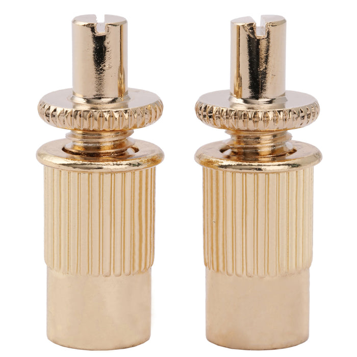 musiclily pro metric mounting stud and bushing for imported lp style electric guitar nashville tunematic bridge mx2209 2p, gold