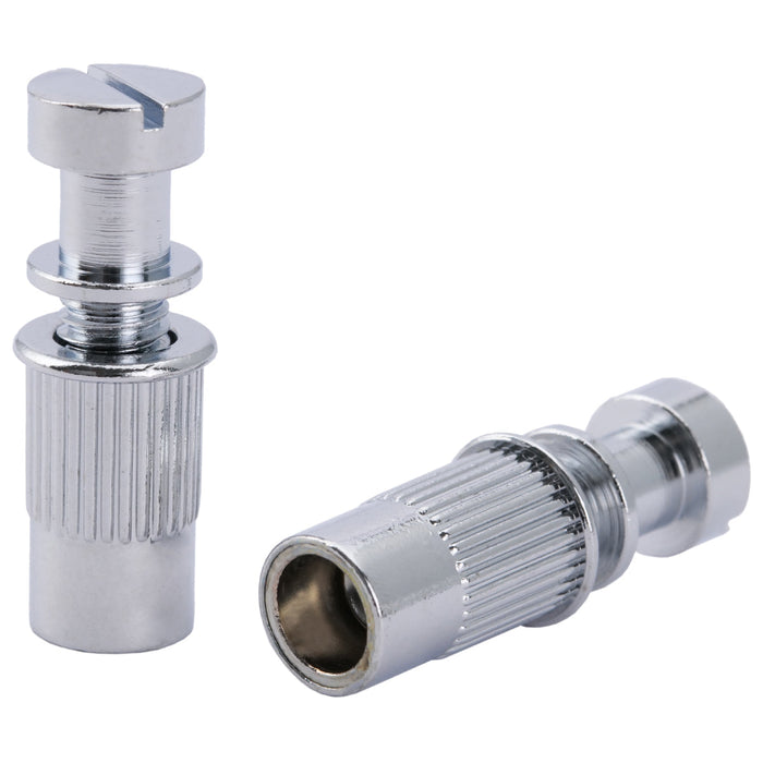 musiclily pro metric mounting stud and bushing for epiphone lp style electric guitar bridge stop tailpiece mx2211 2p, chrome