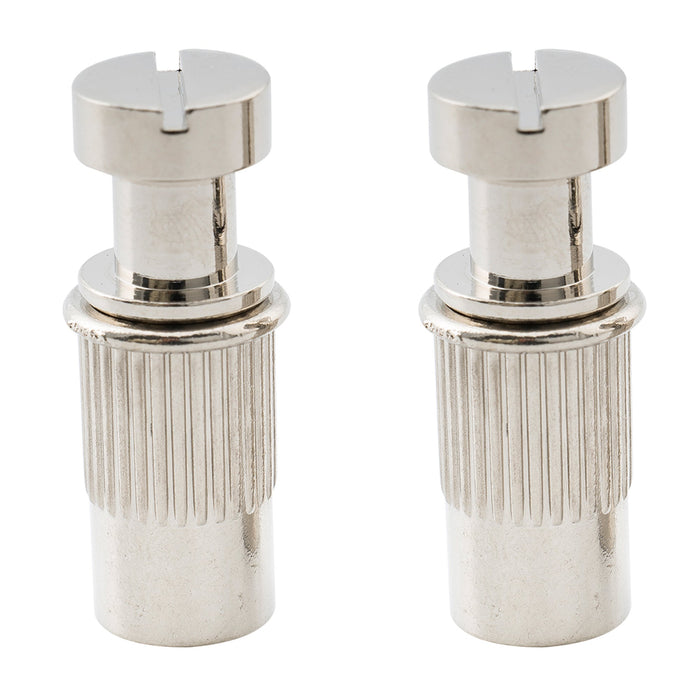 musiclily pro metric mounting stud and bushing for epiphone lp style electric guitar bridge stop tailpiece mx2211 2p, nickel