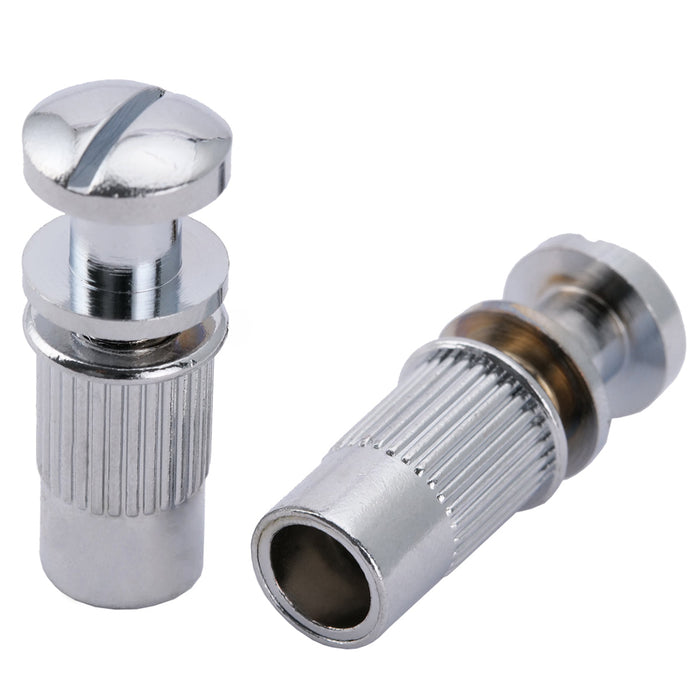 musiclily pro metric mounting stud and bushing for epiphone lp style electric guitar wraparound bridge mx2212 2p, chrome